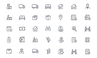 Education exam icons set, line art vector illustration with student, test, study, school, and learning concepts, editable stroke academic symbols for classroom, assessment, training, knowledge