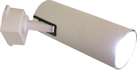 LED lights, recessed lights on transparent white background