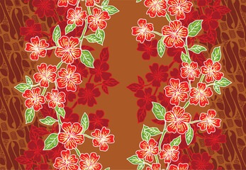 Batik Indonesian: is a technique of wax-resist dyeing applied to whole cloth, or cloth made using this technique originated from Indonesia.