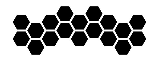 Hexagon photo gallery mosaic collage for mood board, scrapbook grid vector illustration