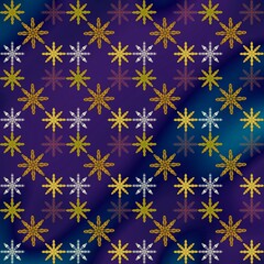 seamless snowflake pattern