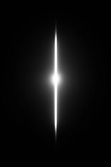 Vertical slit of soft white light cutting through black wall, minimalist composition