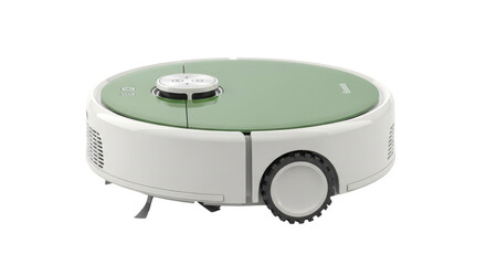 Isolated Smart Robot Vacuum Cleaner for Home Floor Cleaning Task, Modern Style and Design