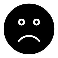  Negative feedback icon glyph style vector illustration