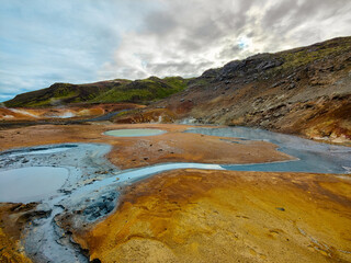 Seltun geothermal area in Iceland