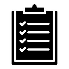 Survey  icon glyph style vector illustration