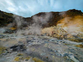 Seltun geothermal area in Iceland