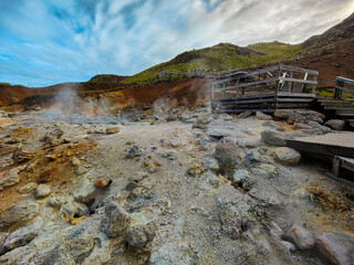 Seltun geothermal area in Iceland