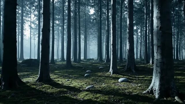 Forest Cool minimal cool forest; camera locked; export-ready loop; no private data; no faces; no trademarks scene 2