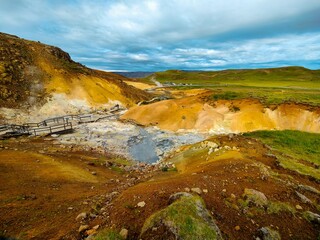 Seltun geothermal area in Iceland