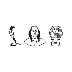 Ancient Symbols and Figures Illustration