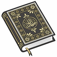 Illustration of the quran, the holy book of islam