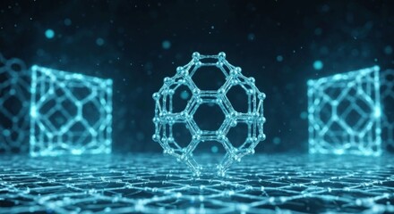 Abstract science, crystal structures