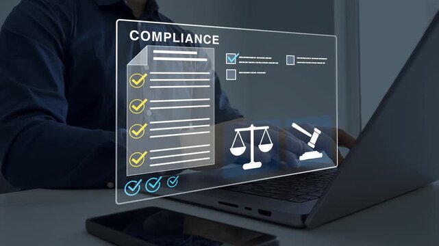 Compliance laws, rules, and policies to ensure fairness, transparency, and ethical business practices.Regulations, law, standards and requirements.Law regulation and compliance rules.