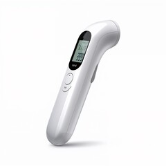 Digital thermometer isolated on pure white background