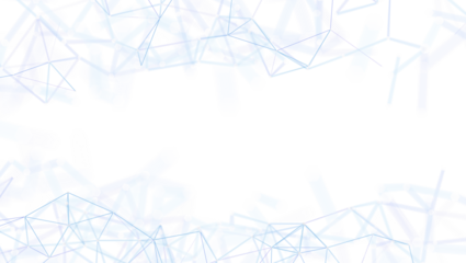 Abstract network of lines and dots over a white background. Suitable for data visualization, futuristic concepts, and technology themes.