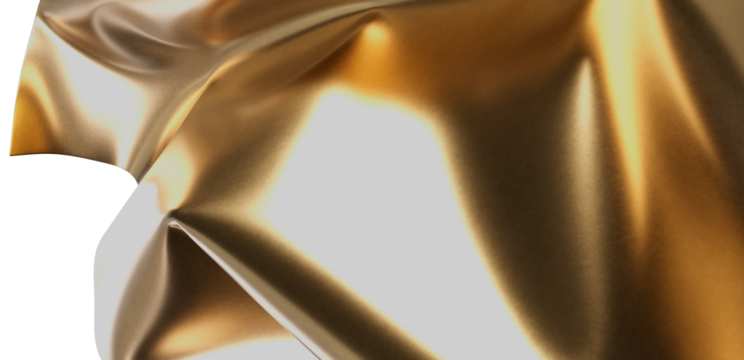 Luxurious golden silk texture, elegant fabric folds. Perfect for backgrounds, design elements, and luxury branding.