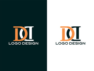 DD Monogram Logo in Orange and Black — Clean Professional Design for Business Branding