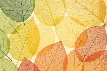 Obraz premium Colorful leaves pattern wallpaper.