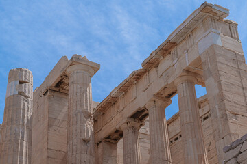 Parthenon detail at the Acropolis, Athens Greece