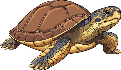 deep sea navigator a steadfast turtle embodies tranquility and enduring natural beauty, isolated on transparent background