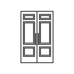 vector illustration of door