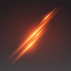 Light beam of energy and explosion.