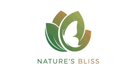 Natures bliss logo, a serene and calming design vector design