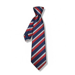 Red White and Blue Striped Necktie