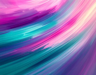 Obraz premium Swirling abstract image with vibrant streaks of color