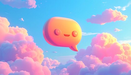 Dreamy Cloud Chat - A Whimsical Conversation in the Sky.