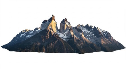 Sommets enneiges brillants au soleil levant paysage montagneux sublime. AI Generated