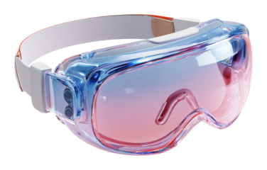 Protective eyewear for safety laboratory product isolated on transparent background