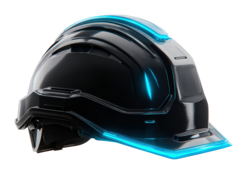 Safety gear usage construction site product industrial hard hat isolated on transparent background