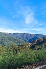 View of the Streets of Talasnal, Schist villages in Portugal, recovered in order to maintain the old traditions. Historical buildings. Aldeias de Xisto. Old town hidden in the mountains. Hidden. 