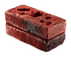 Building materials brick construction process urban product isolated on transparent background