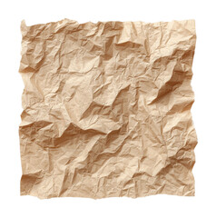 Obraz premium Crumpled paper creation textures isolated on transparent background
