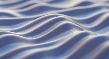 Obraz premium Abstract wavy surface background with light blue and white color gradient