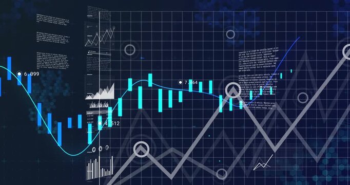 Line cresting peak initiating label fading area chart sliding candlesticks shifting showing trends