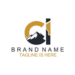 Initial C I Logo Design For Mining Company