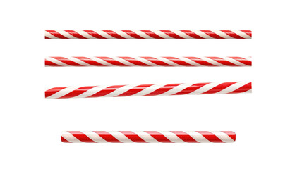Obraz premium Candy cane stick on transparent background png