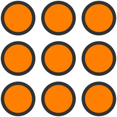 orange round apps icon