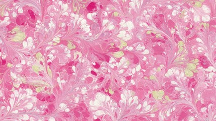 Pink and white marbled swirl abstract background texture