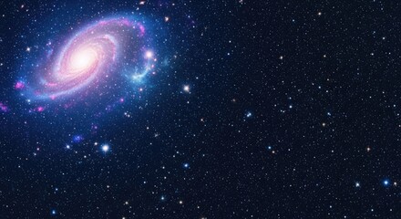 Fototapeta premium Spiral Galaxy in Deep Space with Stars cosmos universe