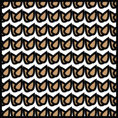 Almond Design Pattern &ndash; Seamless Nut and Organic Shape Vector Background Illustration