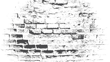 Old brick wall background with rough grunge texture in black and white. Black and white grunge brick wall texture for vintage overlay background.  © VECTOR HOUSE