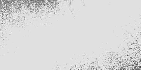 Grey brush stroke background. Gray ink splash on backdrop. Brush background for wallpaper, paint splatter template, dirt banner, watercolor design, dirty texture. Trendy brush background, vector