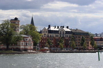 Sweden. The embankment in the town of Västervik on the Baltic Sea in Sweden. Kalmar County. © Andrii