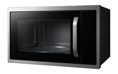 Fototapeta premium Built-in microwave featuring a ceramic enamel interior for effortless cleaning in a home.