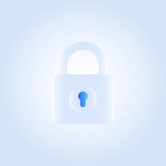 Lock icon. Data security and privacy protection. vector illustration
